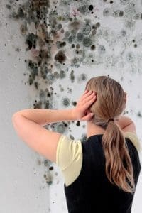 condensation survey carried out in a tenanted property suffering from mould problems.